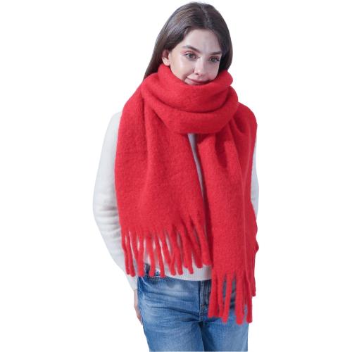 SUNDSGT Womens Winter Scarf for Women Cold Weather Wool Blend Long Soft Thick Warm Blanket Scarf Shawl