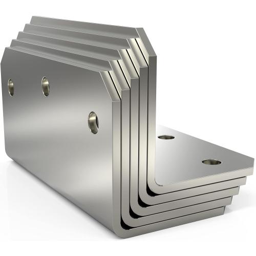 4x2x2 L Bracket Corner Brace(15PCS), 4 Inch Galvanized