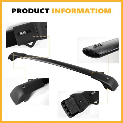 220lbs Lockbale Roof Rack Cross Bars Compatible with Volkswagen VW Tiguan 2018-2024 (Not for Limited) & Taos 2022-2024, Heavy Duty Anti-Theft Aluminum Roof Rails Crossbars Rooftop Cargo Bars