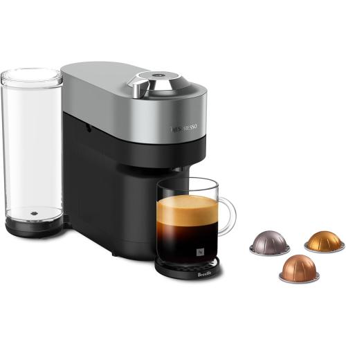 Black and Grey Nespresso Vertuo Pop  Deluxe Coffee and Espresso Maker by Breville, Titan