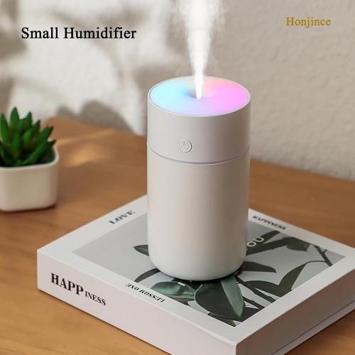 BLACK Humidifier, Humidifiers for Bedroom with Colorful Atmosphere Lights,2 Mist Modes Quiet, Easy to Clean, Small Portable for Plants, Baby, Car, Travel and Office