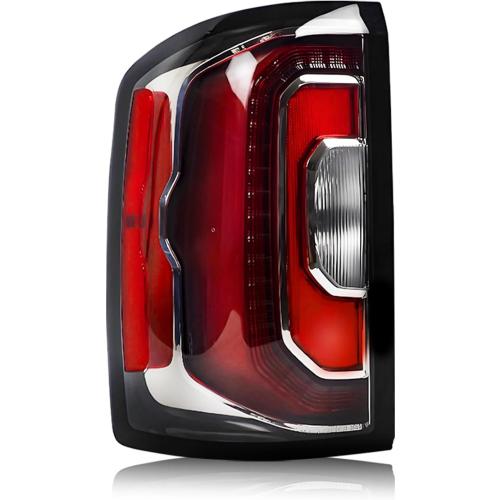LED Tail Lights For 2016-2018 GMC Sierra 1500 SLT/Denali Left | Driver Side Taillight Assembly Rear Taillights with Bulbs and Harness GM2800295 84233587 84365930