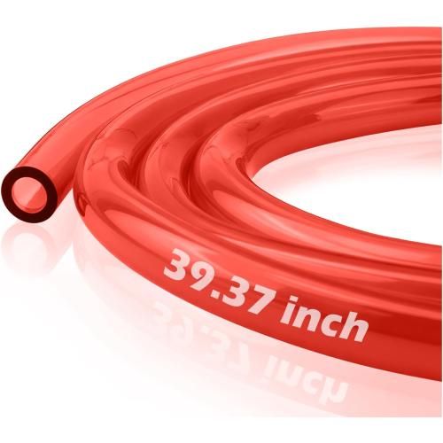 Motorcycle Fuel Line Hose with 5mm ID & 8mm OD,Portable Dirt Bike Fuel Line Hose for Fuels Transportation,Small Engine Fuels Lines Motorcycle Accessories for Motorcycles,Dirt Bike (Red)