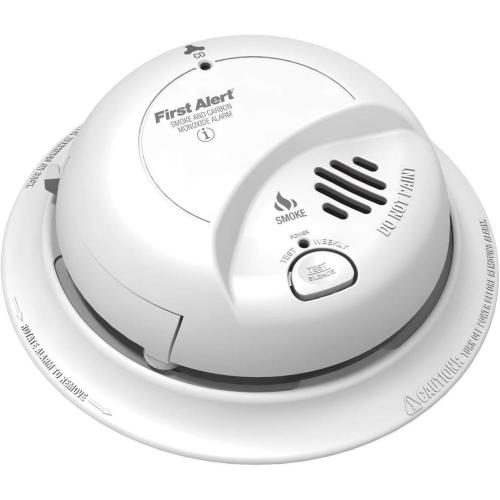 FIRST ALERT BRK SC9120FF Hardwired Smoke and Carbon Monoxide (CO) Detector with Battery Backup, 1 pack , White
