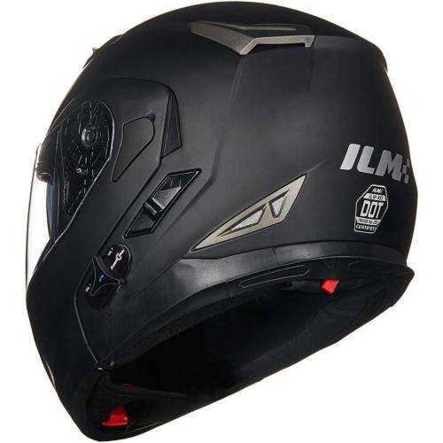 ILM Bluetooth Integrated Modular Flip up Full Face Motorcycle Helmet Sun Shield Mp3 Intercom Model 953/953 PRO