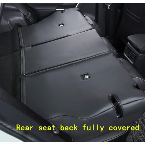 Custom Fit RAV4 (Not for Hybrid) Car Seat Covers Fit for Toyota RAV4 LE Limited XLE Premium 2019 2020 2021 2022 2023 2024 2025 with Waterproof Faux Leather (LU01-XLE, Black)