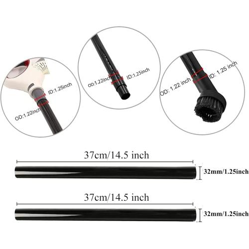 Vacuum Attachments, 1 1/4 Vacuum Cleaning Tools Kit for Shop Vac Accessories with 32mm/ 1.25 Extension Wands and Hose Adapter, 8 Pack