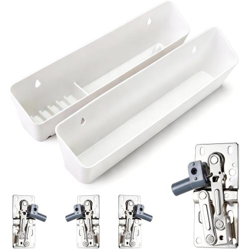14 Soft Close Tip Out Tray for Sink, Smooth & Quiet Opening and Closing, Sturdy and Durable, Easy to Install & Includes Detailed Instructions, Add Extra Storage Space for Kitchen, Bathroom, 2 Pack‼️only 1 missing ‼️