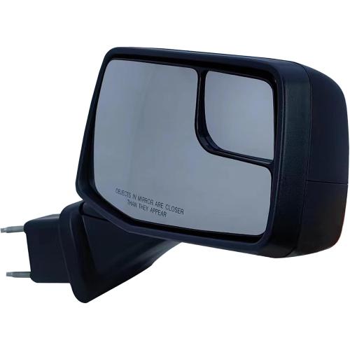 Passenger Right Side Door Mirror Textured Back Cover Power Heated Glass Manual Folding with Temperature and Blind Spot Glass Light For Chevrolet Silverado 1500 from 2019 to 2024