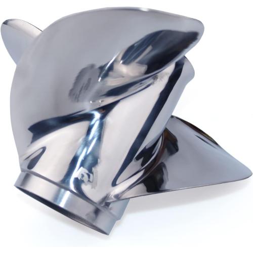 CAPTAIN Stainless Steel Outboard Propeller, 10.25 Diameter x 16 Pitch fit Yamaha T25 F30 40 48 50 F40 F50 55 60 F60 HP Engines, 13 Spline Tooth Boat Prop, RH Propellers