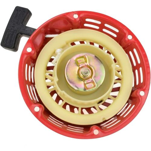 HIAORS Pull Recoil Starter for Predator 196cc 212cc Harbor Freight 5.5hp 5.5hp Coleman CT200U CT200U-EX BT200X KT196 Baja Warrior Heat MB200 MB165 Massimo Mini Bike Hammerhead Go Kart Cart Red Parts