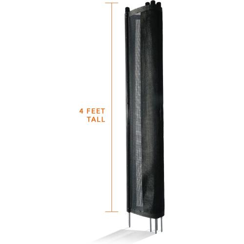 Pool Fence DIY by Life Saver Fencing Section Kit, 4 x 12-Feet, Black