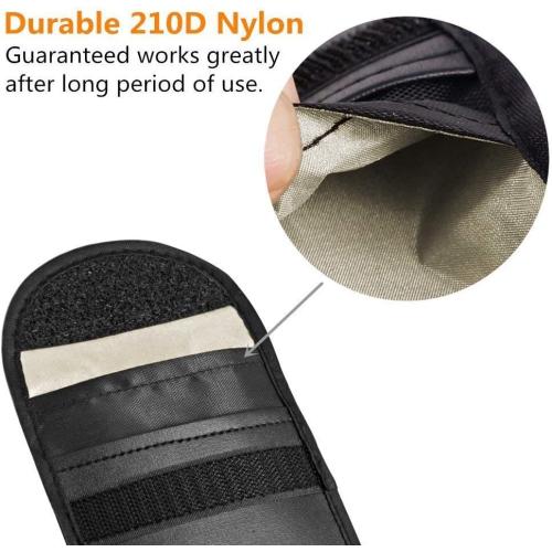 Faraday Bag for Key Fob,Faraday Cage Protector - Car RFID Signal Blocking, Anti-Theft Pouch, Anti-Hacking Case Blocker,Executive Privacy, Travel Security,2 Pack