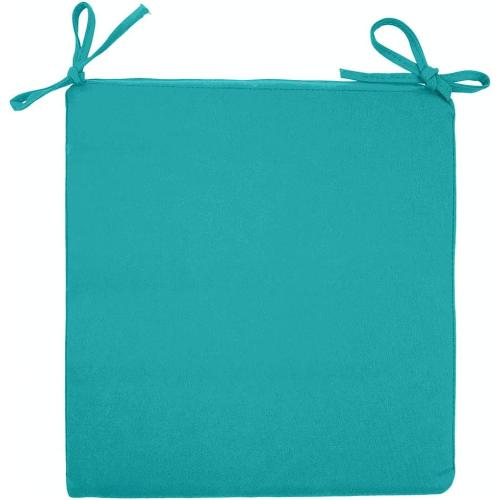 Outdoor Seat Cushion Cover Water Repellent Square Chair Cushion Cover-Only Cover Teal (2 Covers)