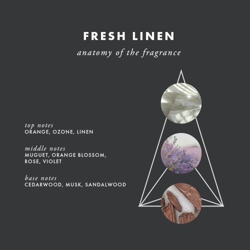 ScentAir Infused Liquidless Reeds | Includes Flameless Reeds and 1 Decorative Vase, White | Essential Oil Aroma Diffuser Sticks | Fresh Spa Scents | Gifting Fragrance | Fresh Linen