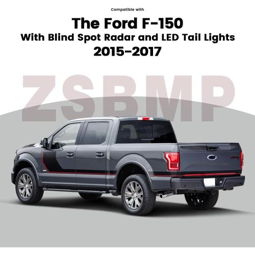 LED Tail Lights Assembly wiht Blind Spot Compatible with 2015 2017 Ford F150 King Ranch/Lariat/Limited/Platinum Taillight Rear Brake Lamp Signal Assembly OE:HL3Z13405D (Left Driver Side)
