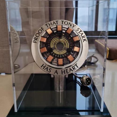 YounggDiy DIY Arc Reactor Model Toys, 1/1 Scale MK2 Arc Reactor Tech Desk Ornament Gift for Teen Adult (KIT Version/MK2 High-end Version)