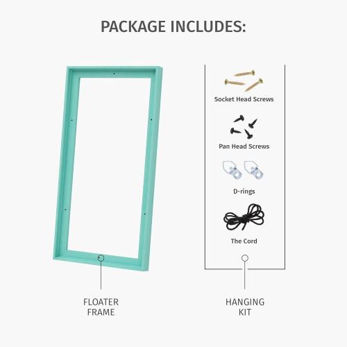 Pixy Canvas Floater Frame 16x20 for 3/4 (0.75) inch Deep Canvas Paintings/Canvas Prints/Wood Canvas Panels/Wall Art/Wall Decor/Home Decor/Artwork (Natural Oak, 16 x 20 inch, Portrait)