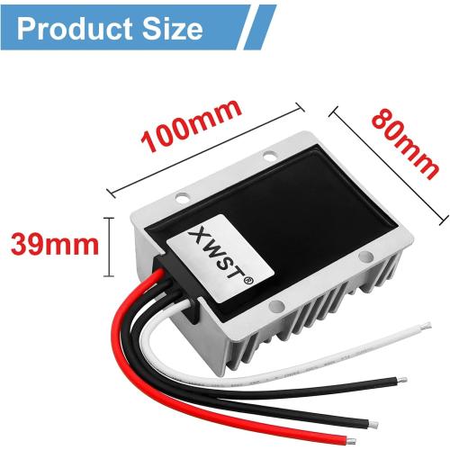 DC 12v 24V Step up to 36v Converter Regulator 15A 540W Power Supply Power Converter Waterproof Module Transformer Adapter for Motor Car Truck Vehicle Boat Solar System(12V24V to 36V 15A)