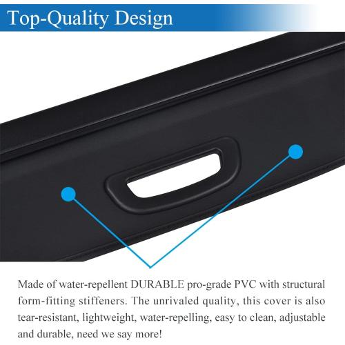 Compatible with All-New 2022-2026 Jeep Grand Cherokee(2 Row; WL) 4XE Rear Cargo Security Shade Cover Privacy Screen Retractable Rear Storage Tonneau Cargo Cover Luggage Security Shield Shade