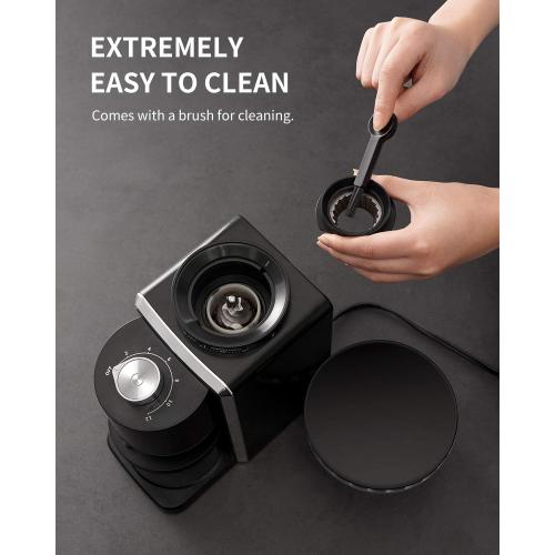 SHARDOR Conical Burr Coffee Grinder Electric 2.0, Adjustable Coffee Bean Grinder with 35 Precise Grind Setting for 2-12 Cup, Anti-static, Black