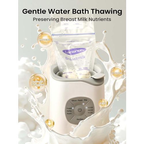 Grownsy Bottle Warmer, Baby Bottle Warmer Fast for Breastmilk & Formula, Accurate Temperature Control, Milk Warmer for All Bottles with Thaw, Sterilizing, Keep Warm, Heat Food