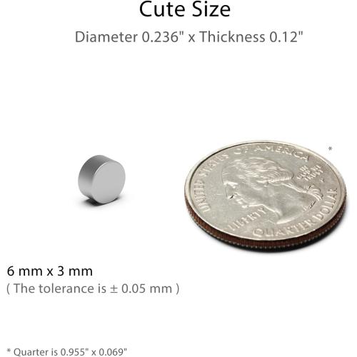 Strong Neodymium Rare Earth Magnets, 0.23x0.12 Inch, 120 PCS
