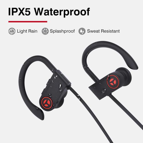 TRANYA X2 Wireless Sports Earbuds Bluetooth Headphones with 12 H Playtime Type-C Charging, 11mm Driver for Premium Sound, IPX5 Waterproof for Workout Sports