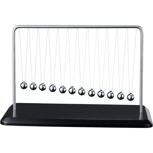 Chaos Pendulum Wave|12-Ball Kinetic Art with Alignment Tool|Mesmerizing Curve Motion Desk Decor|Intelligent Physics Gift for Office&STEM