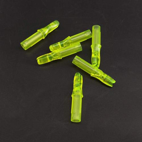Color Yellow ZSHJGJR 24pcs Archery Arrow Nock 6.2mm/.244 inch Inside Diameter Plastic Insert Arrow Nocks Tail for Archery DIY Target Hunting Shooting Arrows