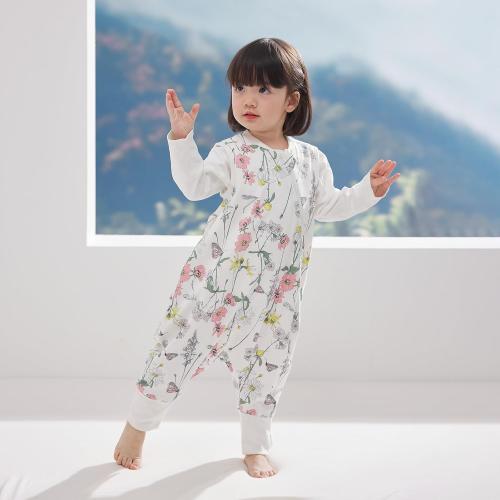 Duomiaomiao 0.5 TOG Toddler Sleep Bag 12-24 Months 100% Cotton Lightweight Baby Sleep Sack with Feet, Breathable Comfy Toddler Wearable Blanket