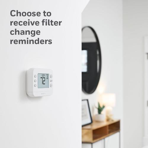 New! Honeywell Home Programmable Thermostat, Single-Stage, 1 Heat/1 Cool Compatibility, 5-2 Day Schedule, X2P, White, RTH20B