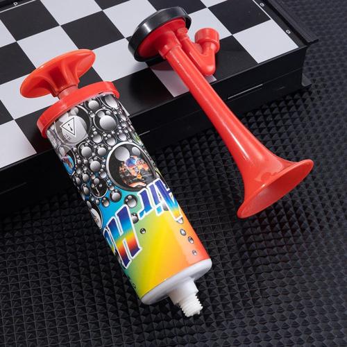 Loud Air Horn, Mini Air Horn Noisemakers Toys Handheld Pump Air Horn Loud Safety Horn for Sporting Events, Birthday Party, Football Match, Celebrations, Boats(Red)