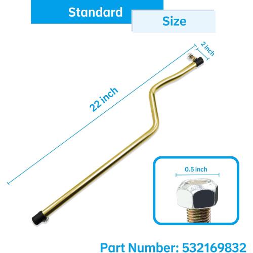 532169832 532156438 Drag Link Kit for Husqvarna Jonsered Mowers | Replaces 532169832 16983 532156438 156438 | Steering drag link control arm | Fits AYP Craftsman Husqvarna Jonsered tractors