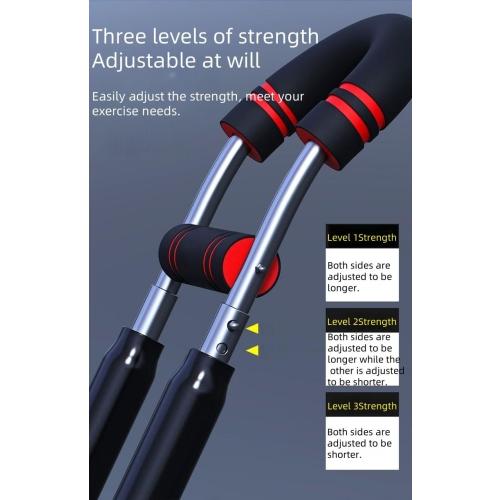 Black and Red Twister Arm Exerciser,80-110lb Adjustable Spring Workout Bar, Forearm Triceps Chest Enhanced Exercise Strengthener,Portable Home Fitness Equipment, Detachable Design Fitness Anywhere