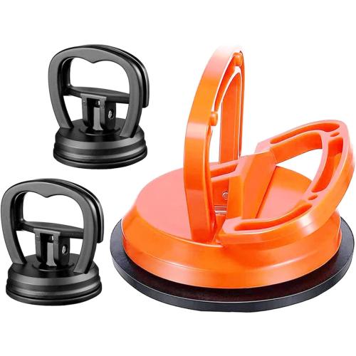 Car Dent Puller,Powerful Car Dent Puller, Car Dent Removal Kit,Dent Remover Tool for Car Dent Repair, Glass, Screen, Tiles Lifting and Objects Moving (Orange Black)