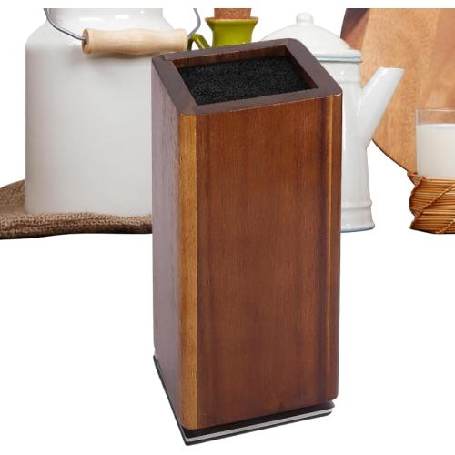 Magnetic kniife Block - Wooden kniife Holder | 360° Rotatable Kitchen Utensil Organizer, Double Sided Magnetic Knives Stand For Cooking Enthusiasts Professional Cooks Chefs Kitchen Club Apartment