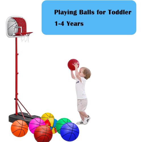 ABAJI Mini Basketballs Orange 2 Pack 5 Set with Pump Needle Durable Material for Mini Hoop 3  Years Toddlers Kids Teenagers for Pool Indoors Outdoors