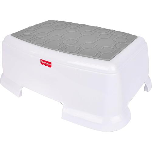 Fisher-Price™ Toddler Step Stool – Non-Slip Textured Top, Wide Stable Base, Lightweight Potty Training Boost for Kids, Bathroom & Sink Stool for Toddlers