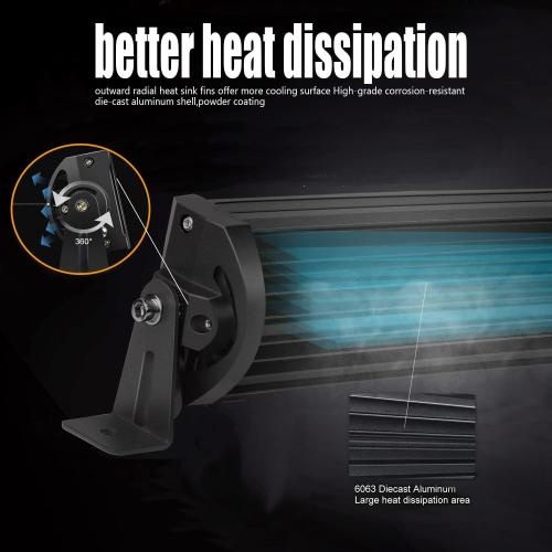 LED Straight Light Bar,32inch 459W  4pcs 72W Led Pods Tri Row Lens Flood Spot Combo Beam Led Driving Lights Super Bright Off Road Lights with Wiring Harness for Trucks UTV ATV Boat