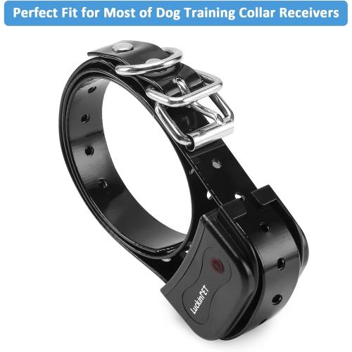 Replacement Collar Strap, Compatible with Petsafe,PATPET,Sportdog,Garmin,Dogtra,etc Most Training Collar/Fence Reciever, 3/4',Adjustable,Metal Buckled,Waterproof (Black Pack2)