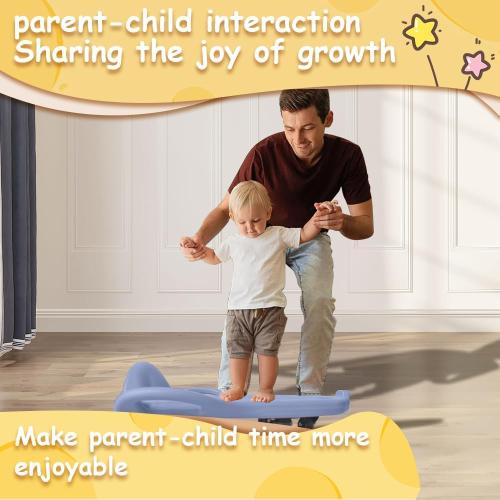 Floor Scooter Board with Elevated Handles, 5 Non-Marring Wheels Anti Roll away, 20L x 17W, Easy Connection, Kids Sports Activities