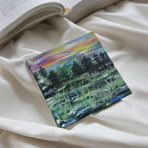 Mini Canvas for Painting 4x4 inch, 20 Pack Small Painting Canvases for Novices & Artists, Gesso Primed Acid-Free 100% Cotton, Blank Canvas Boards Panels for Oil, Watercolor, Acrylic, etc