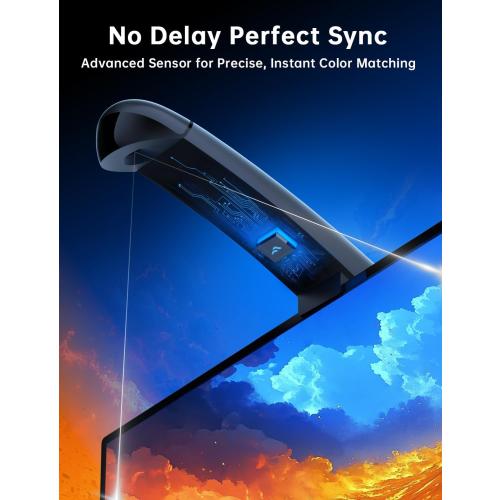 14.7Ft TV LED Backlight, 14.7ft Cuttable TV Lights That Change with TV for 55-65 Inch Screen and PC Monitor, TV Backlight with Sensor, Smart App Control, Game & Music Sync Color Changing Light