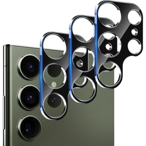 DEERLAMN Camera Lens Protector for Samsung Galaxy S25 Ultra(6.9 Inch),9H Hardness Anti Scratch Easy Installation Tempered Glass [3-Packs] - Black