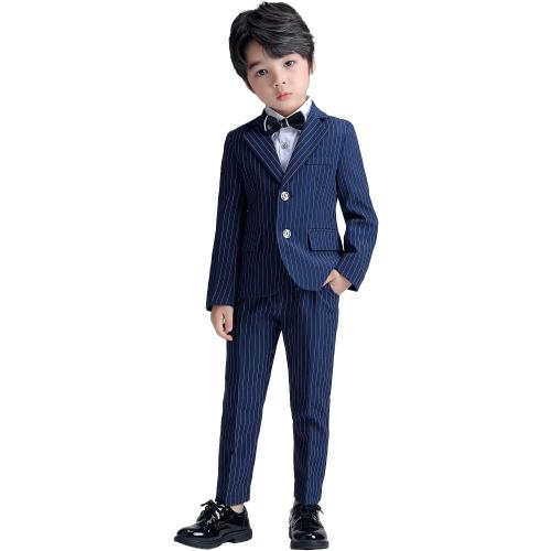 11-12 year LOLANTA Boys Suit Wedding Ring Bearer Outfit Kids Suit Set, Blazer Pants Bow Tie Dress Clothes Formal Wear
