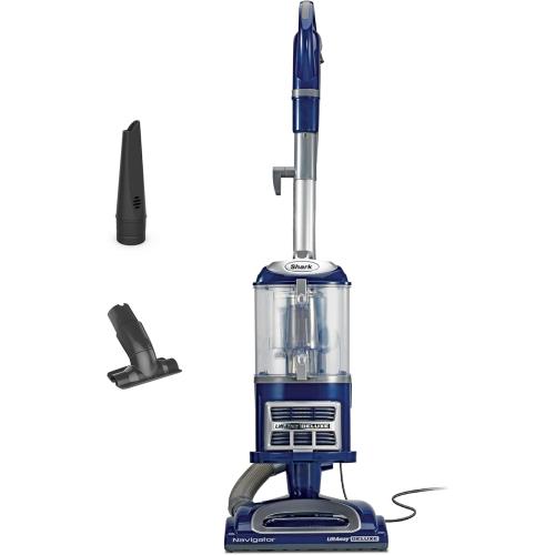 Shark Upright Vacuum, Navigator Lift-Away Deluxe with Large Dust Cup Capacity, HEPA Filter, Swivel Steering, Upholstery Tool & Crevice Tool, Blue, NV360