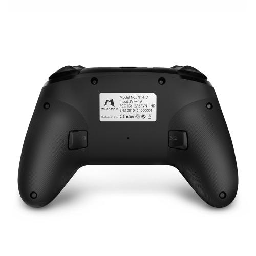 Color Black MOBAPAD N1 HD Switch Controller Wireless, NFC, ALPS Dual-Axis Motor, Hall Effect Joysticks, HD Vibration, Compatible with Nintendo Switch
