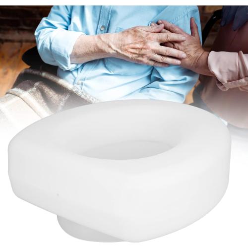 Raised Toilet Seat with Secure Locking, Elevated Universal Fit Commode Riser for Seniors & Mobility Support, Non Slip Bathroom Safety Seat (300lbs Capacity)