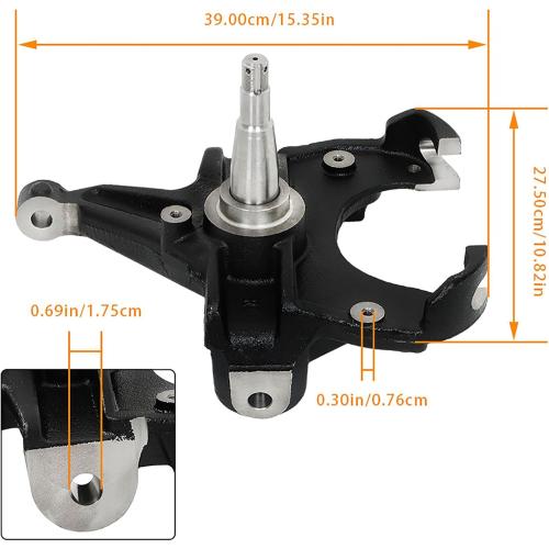 labwork 2.5 Inch Front Drop Spindles Lower Suspension with Disc Brakes Replacement for Chevy C10 1971-1972 M0117K47-1 M0117K47-2